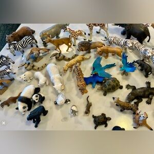 45 Schleich Zoo Animal Lot, some nwt